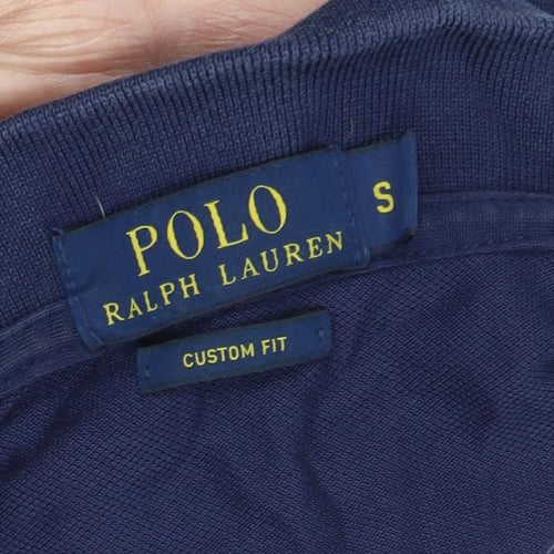 Ralph Lauren Men's Blue Polo Shirt S Slim Fit Cotton