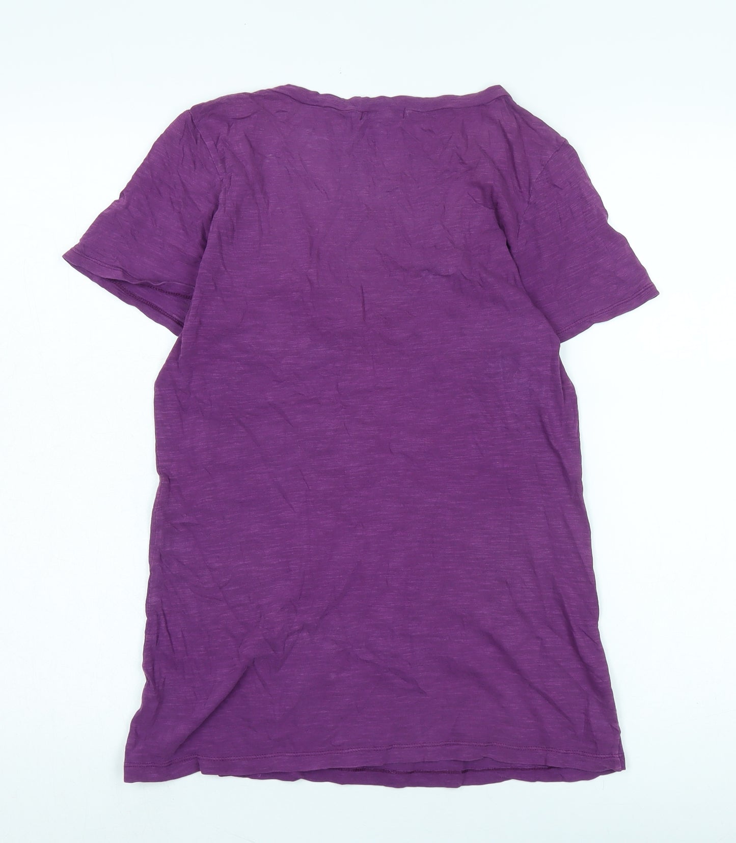 Gap Women's Purple V-Neck T-Shirt Size S