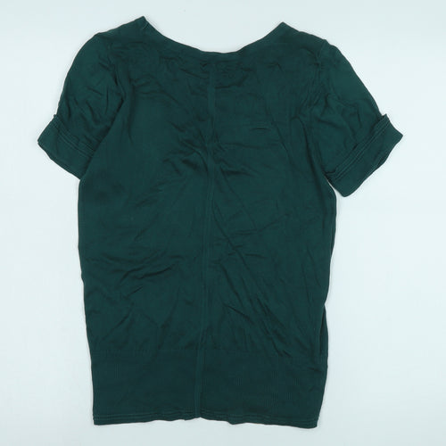 Kookai Women's Green Pullover Size 2 Cotton Jumper