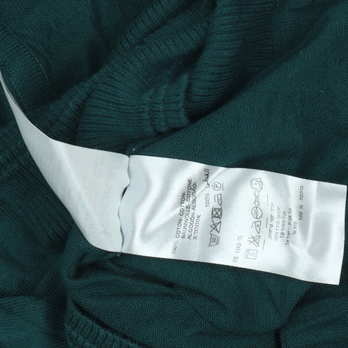 Kookai Women's Green Pullover Size 2 Cotton Jumper