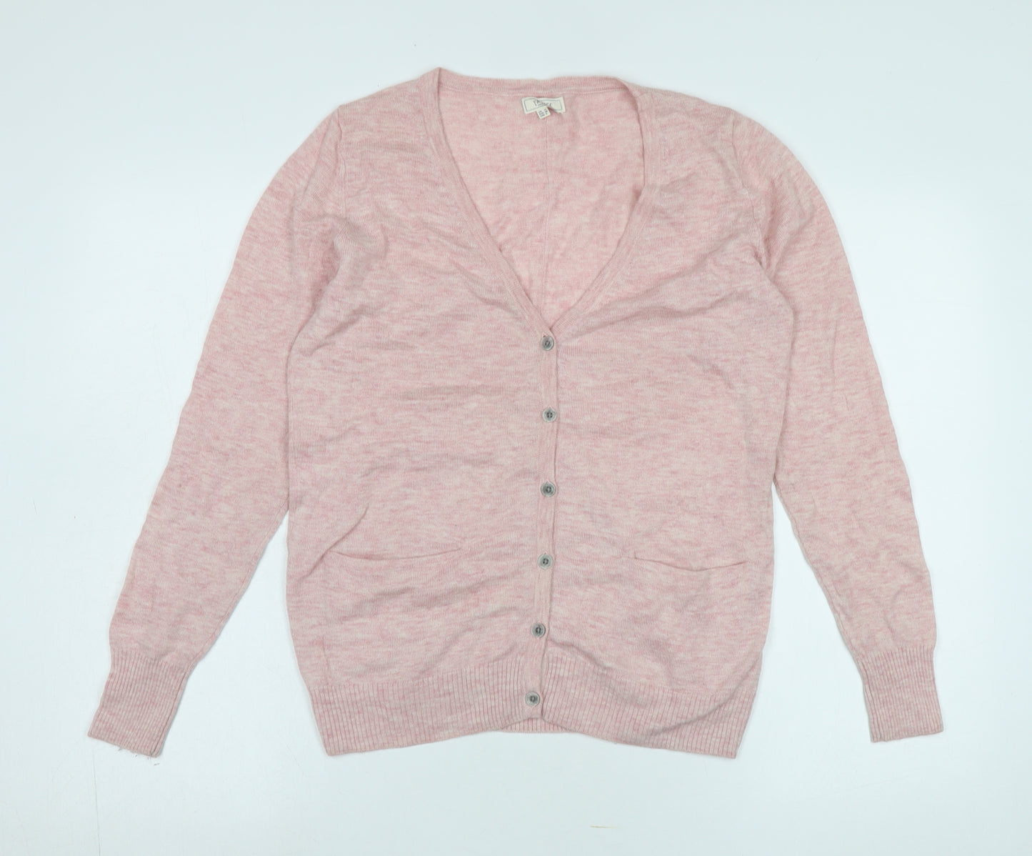 Fat Face Women's Pink Cardigan V-Neck Size 10