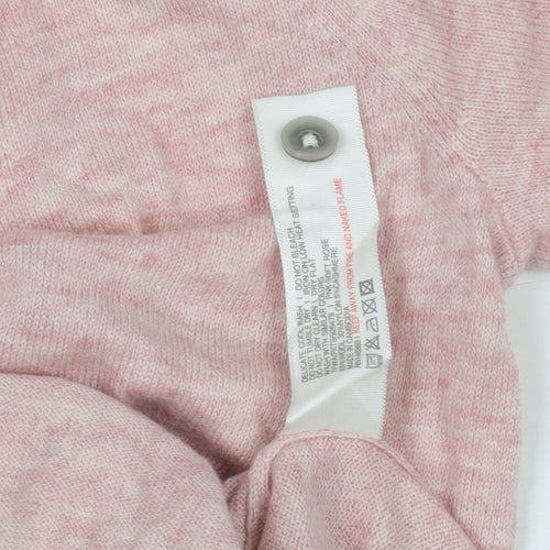 Fat Face Women's Pink Cardigan V-Neck Size 10