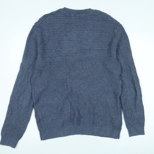 Selected Homme Blue Knit Pullover Jumper