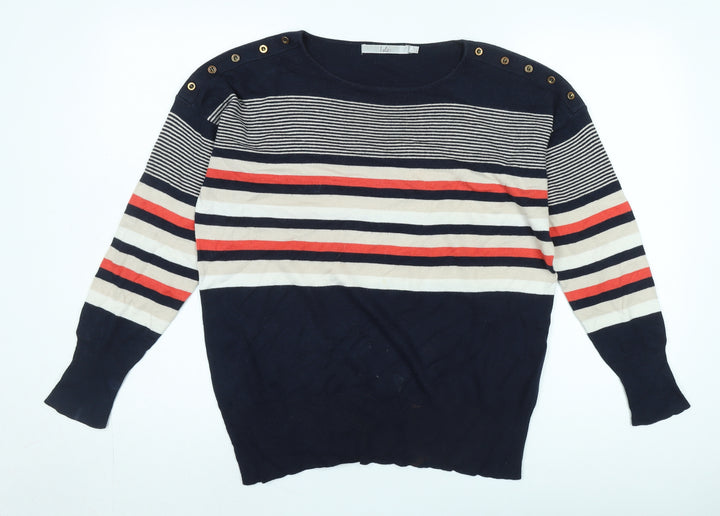 Isle Women's Multicoloured Striped Pullover Jumper - S