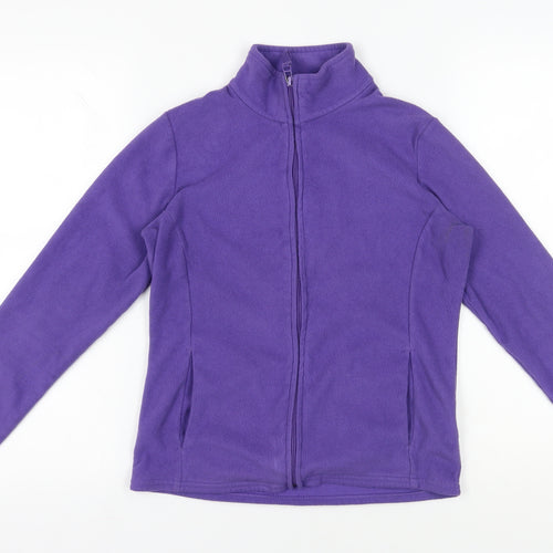 Marks and Spencer Women's Purple Fleece Jacket Size 10