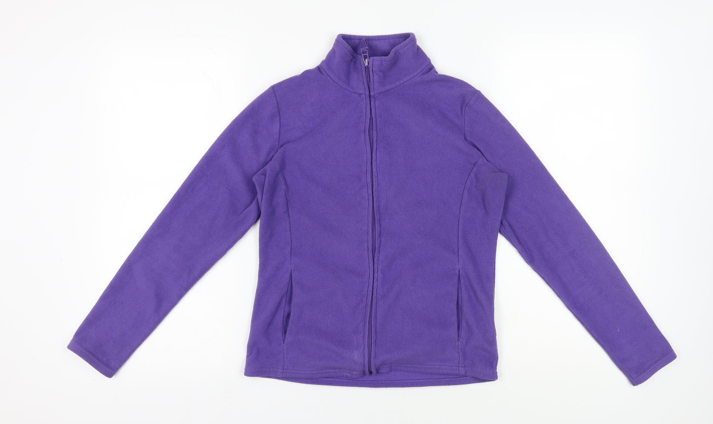 Marks and Spencer Women's Purple Fleece Jacket Size 10