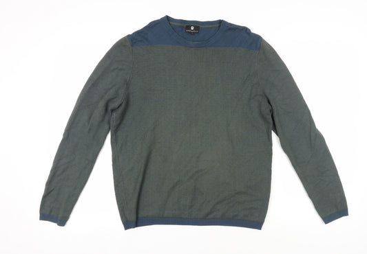 Steel & Jelly Men's Green Pullover Jumper M