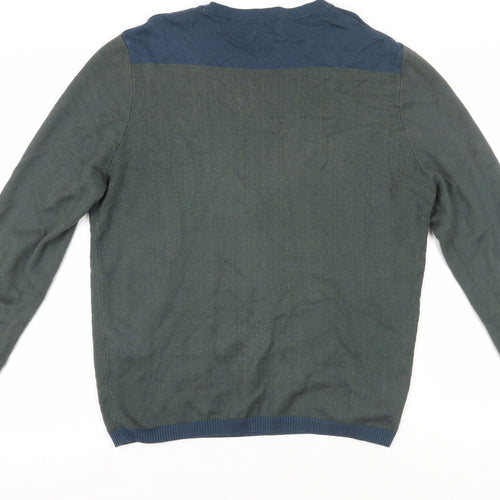 Steel & Jelly Men's Green Pullover Jumper M