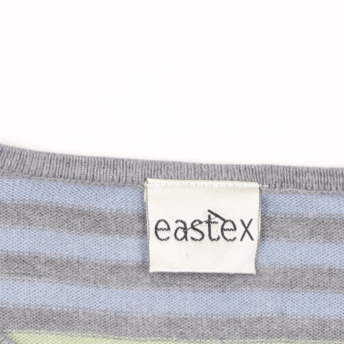 Eastex Women's Multicoloured V-Neck 3/4 Sleeve Pullover