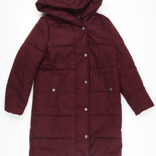 Crew Clothing Women's Red Puffer Jacket Size 8