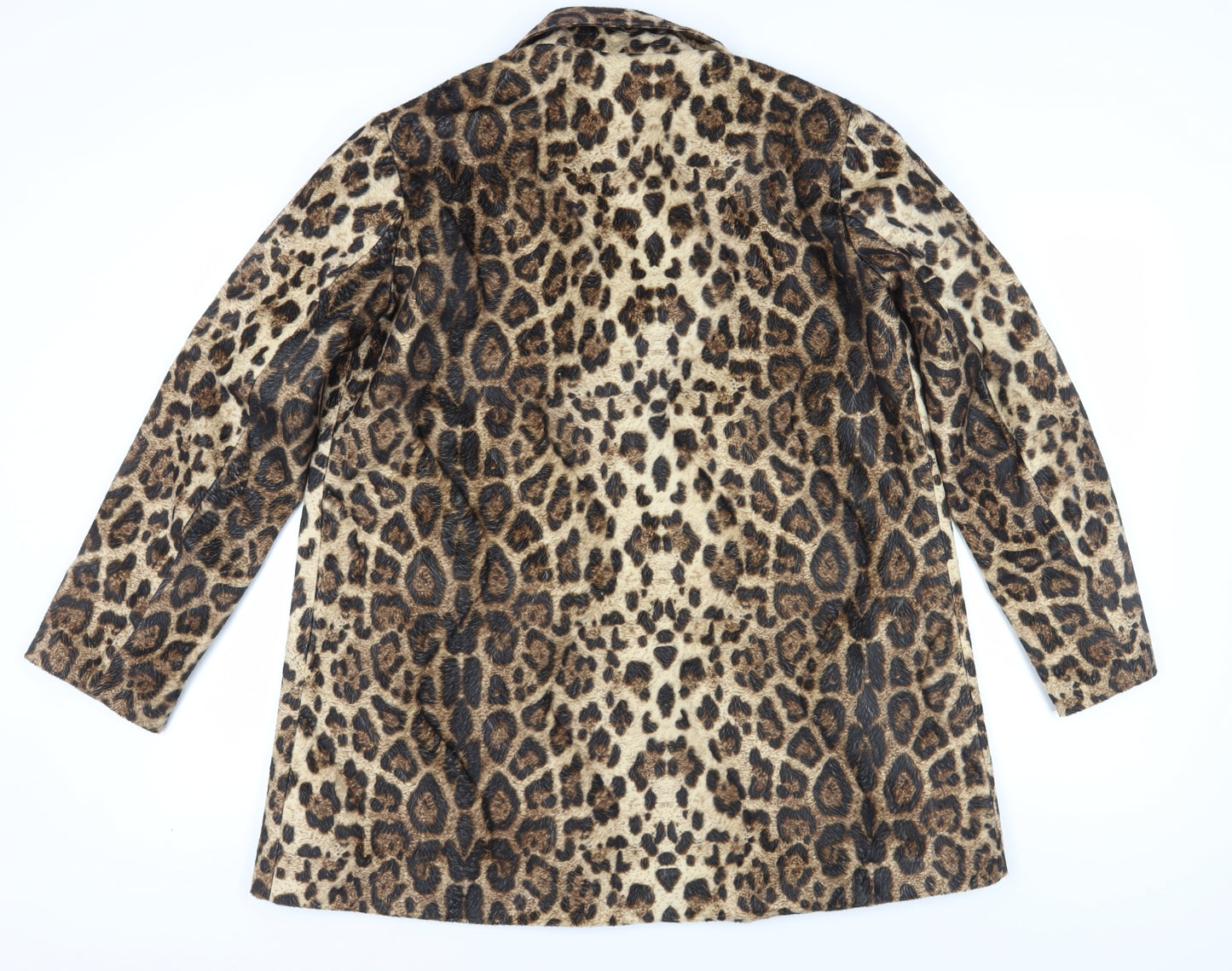 Hearts & Bows Women's Brown Animal Print Blazer Size 14