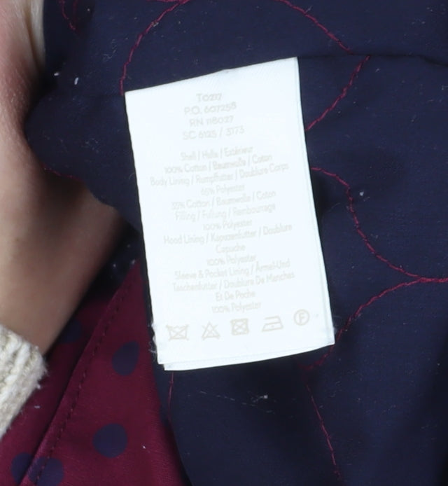 Boden Women’s Red Polka Dot Rain Coat Size 12