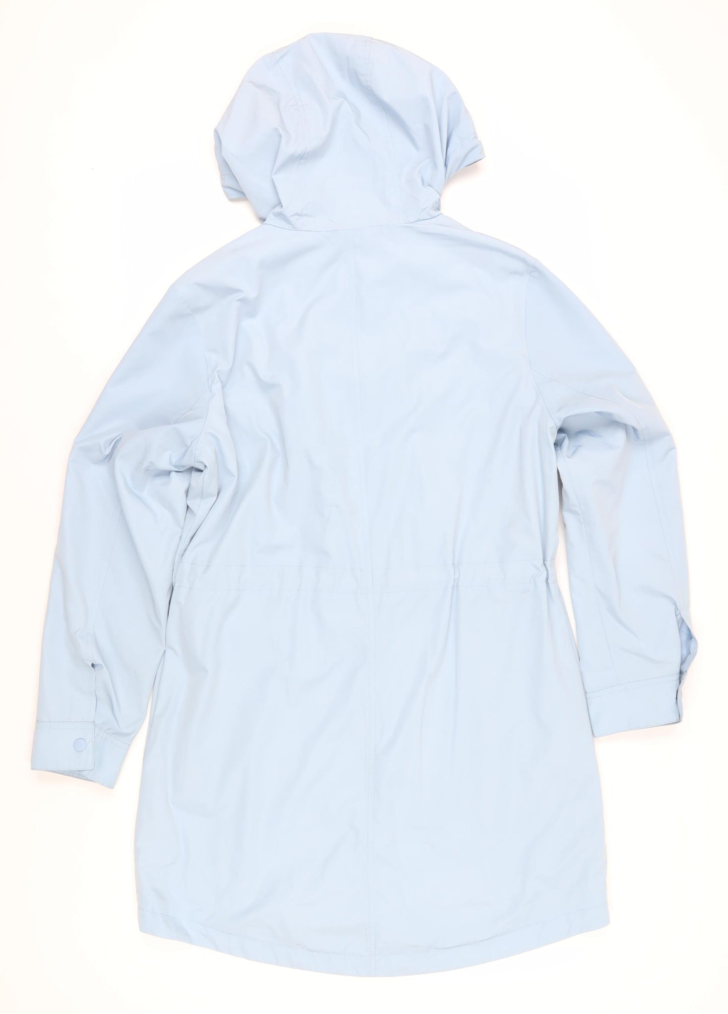 Marks and Spencer Blue Women's Rain Coat, Size 10, Hooded