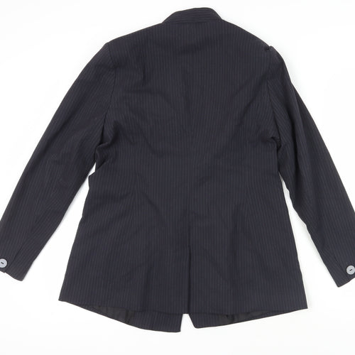 Very Women's Black Pinstripe Suit Jacket Size 16