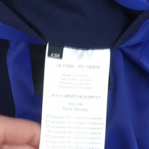 J.Lindeberg Men's Blue Slim Blazer 40R- Stylish & Modern
