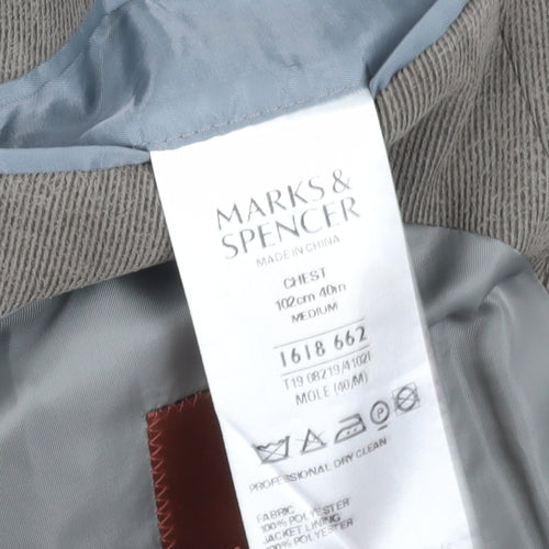 Marks and Spencer Brown Men's Blazer, Size 40R