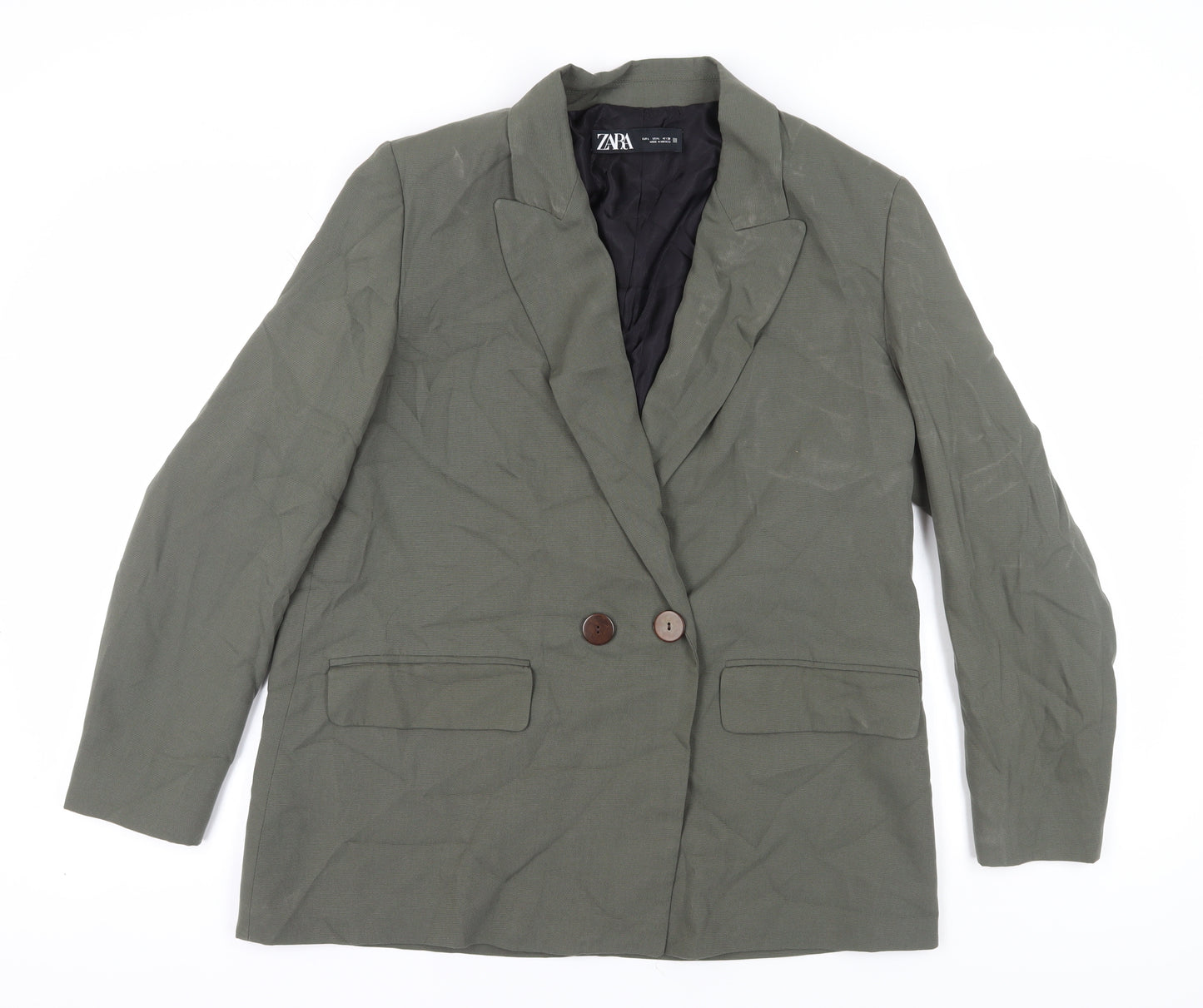 Zara Women's Green Blazer Size 14
