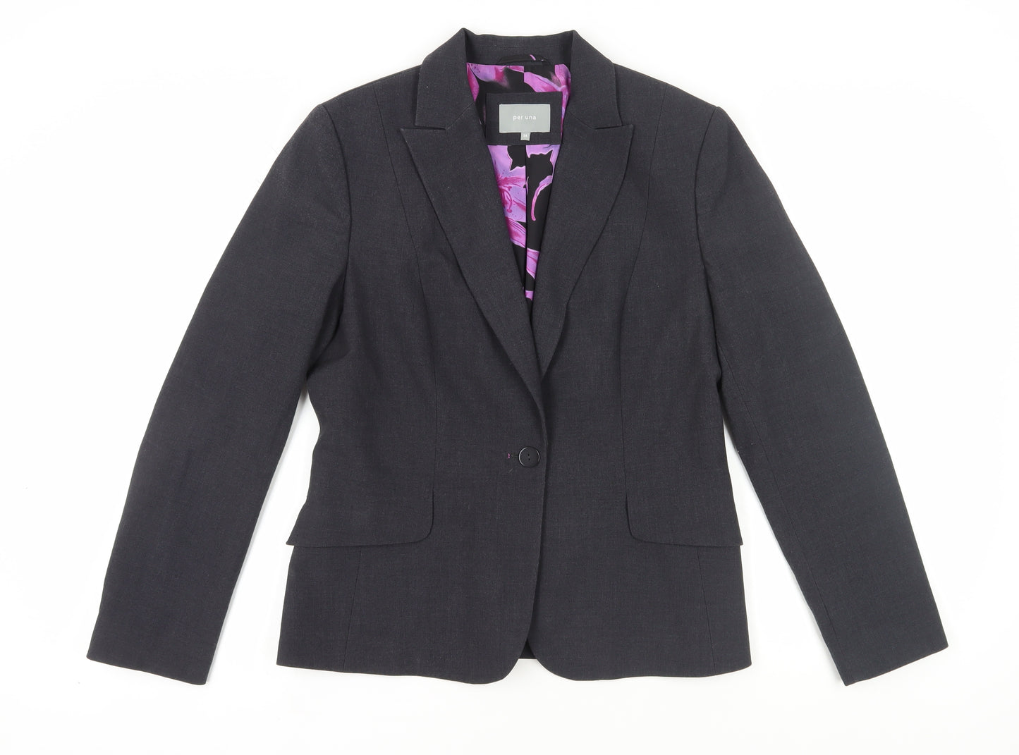 Per Una Women's Black Classic Blazer Size 14
