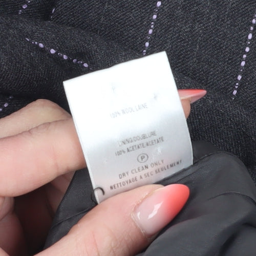 Kaliko Women's Black Pinstripe Wool Jacket Size 18