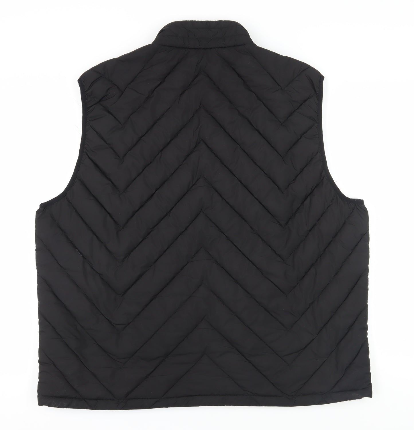 Next Men's Black 2XL Puffer Waistcoat, Casual Style