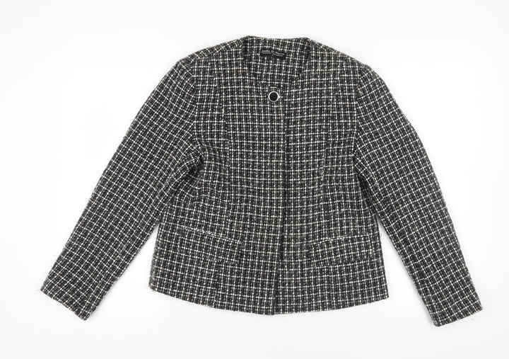 Joella Di Marco Women's Black Bouclé Suit Jacket, Size M
