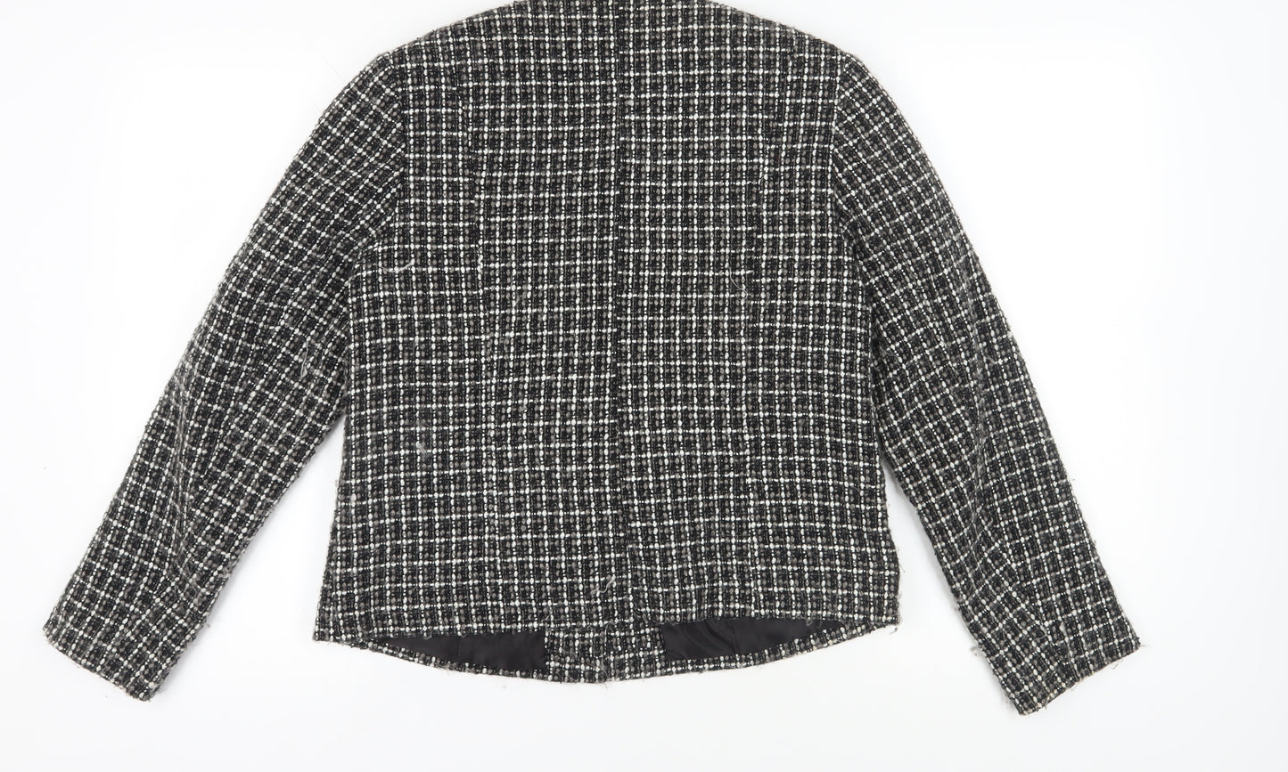 Joella Di Marco Women's Black Bouclé Suit Jacket, Size M