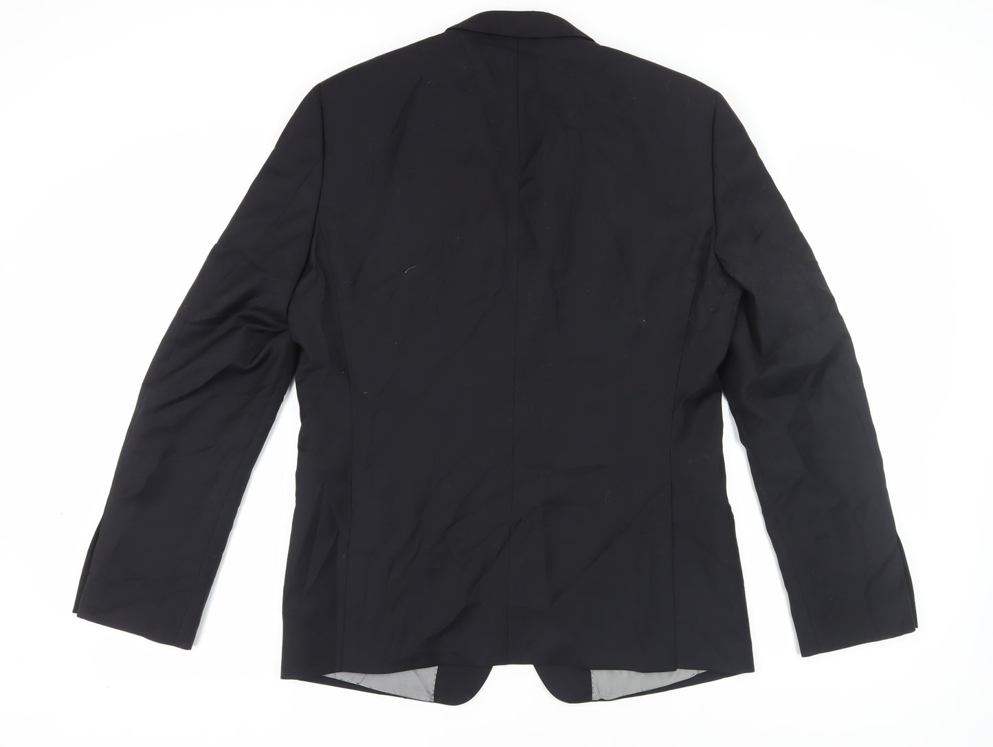 Next Men's Black Long Blazer, Size 42L, Formal Wear