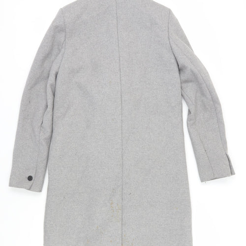 TRF Outerwear Women's Grey Wool Blend Pea Coat Size 12