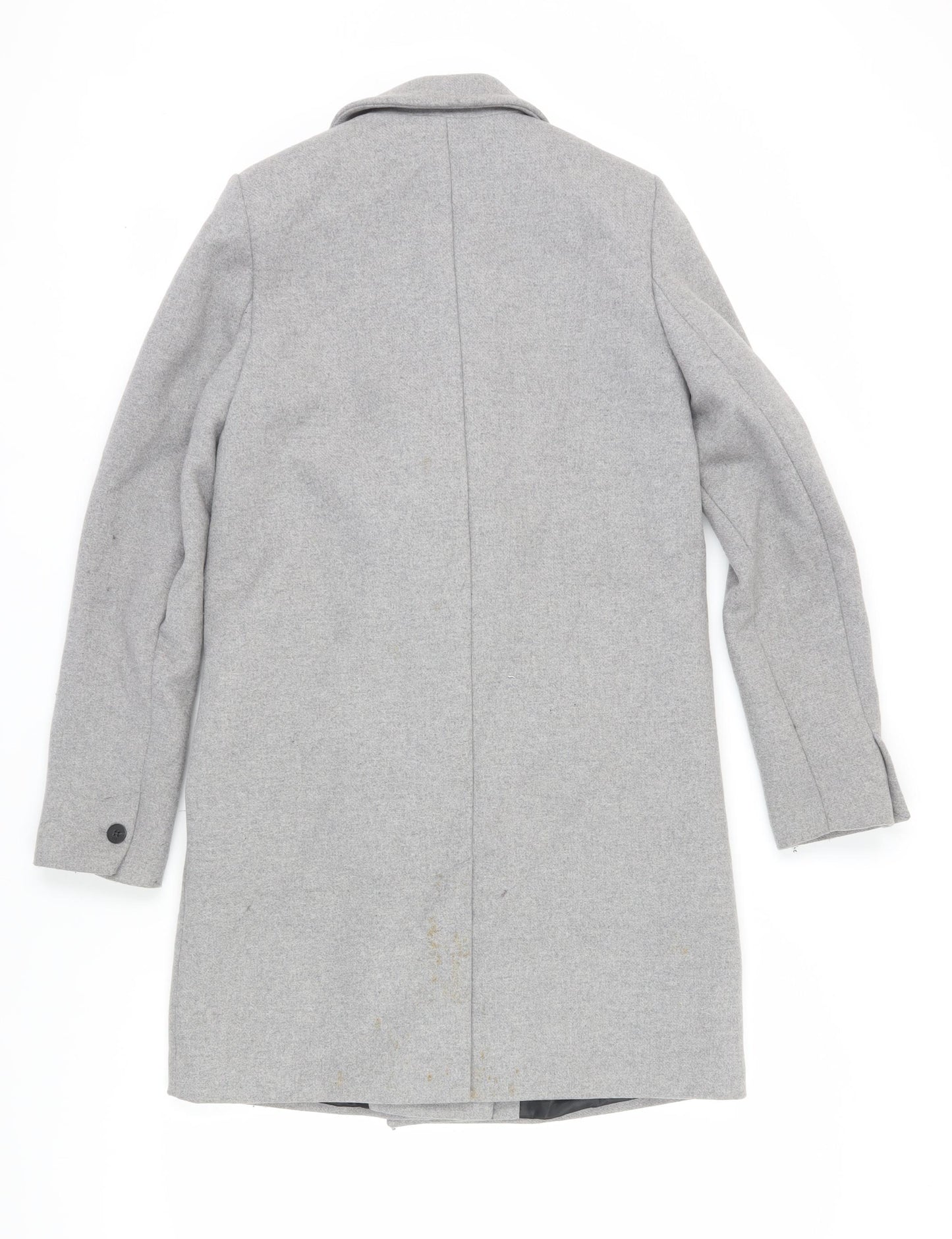 TRF Outerwear Women's Grey Wool Blend Pea Coat Size 12
