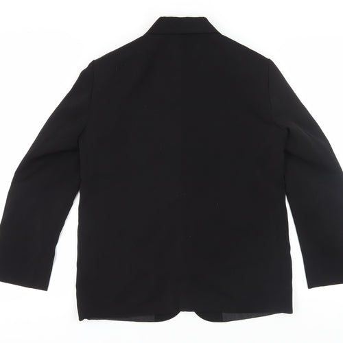 Vivaki Black Suit Jacket for Unisex Adults - Size 12