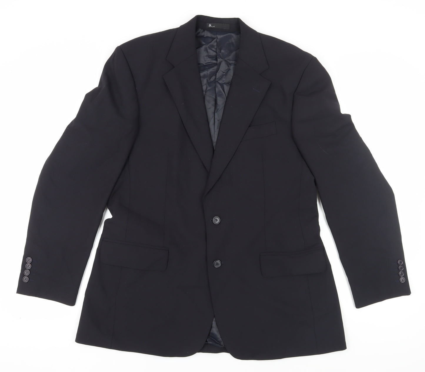 BHS Men's Navy Blazer, Regular Fit, Size 40R, Formal Wear