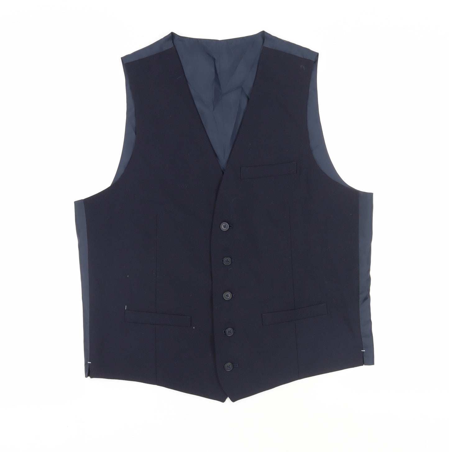 Marks & Spencer Men's Blue Waistcoat Size 41-43 Formal