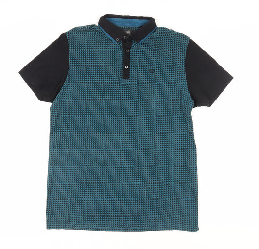 Next Men's Blue Slim Fit Polo Shirt - Size M