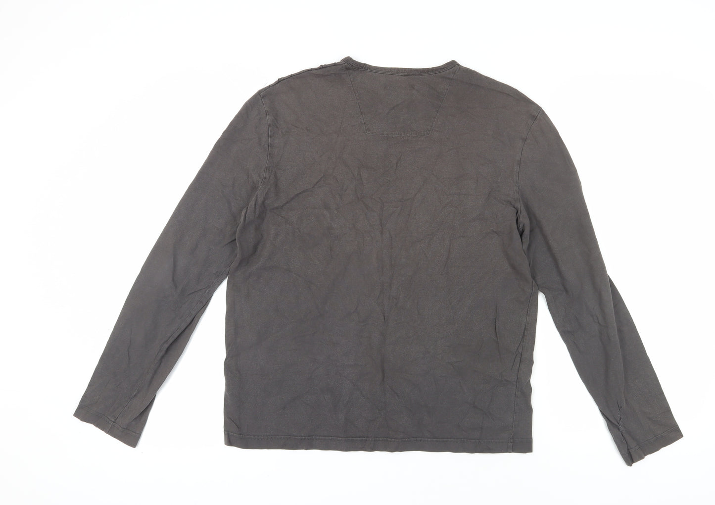 Next Men's Grey Long Sleeve T-Shirt - Medium