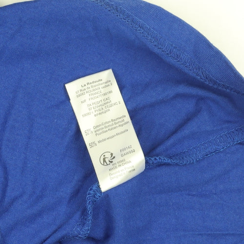 Anne Weyburn Women's Blue Blouse UK 14/16 with Bow Accent