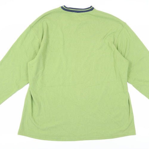Marks and Spencer Men’s Green XL V-Neck T-Shirt
