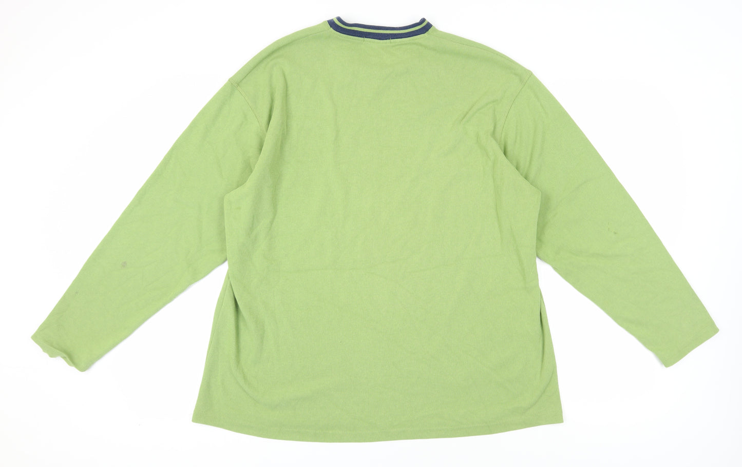 Marks and Spencer Men’s Green XL V-Neck T-Shirt