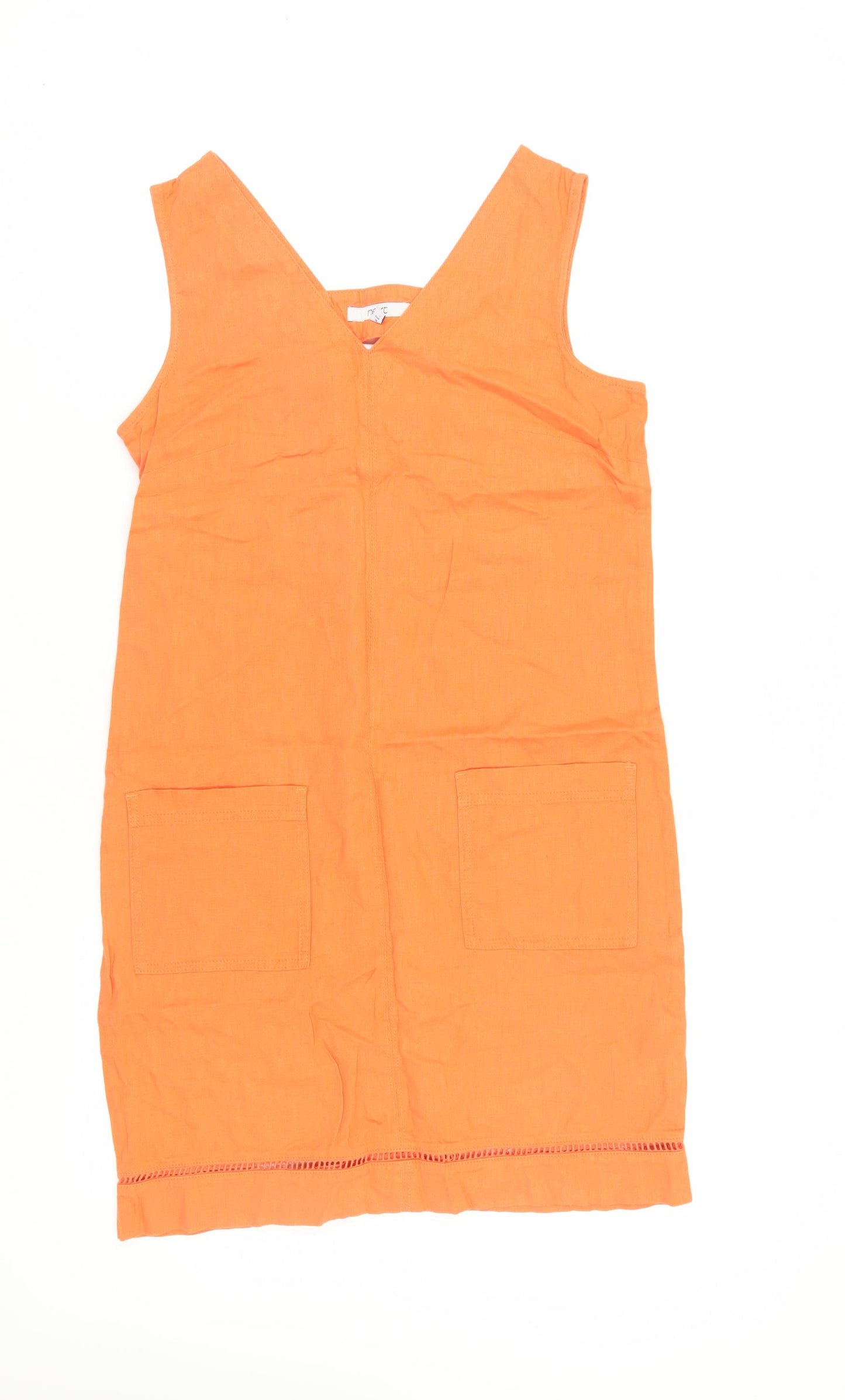 Next Women's Orange Shift Dress Size 10 Casual Summer