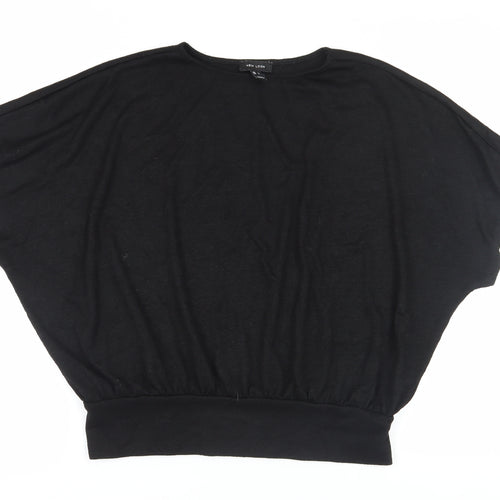 New Look Women's Black L Relaxed Fit Dolman Sleeve T-Shirt