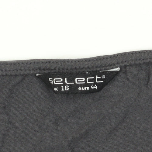 Select Women's Black Basic T-Shirt, Size 16