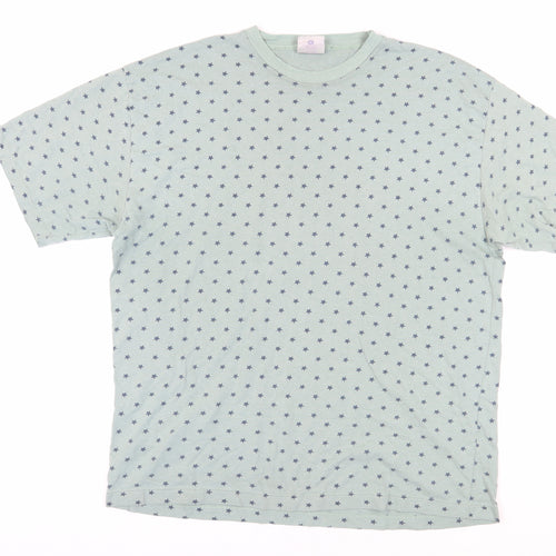 New Fast Men's Green Star Print T-Shirt XL