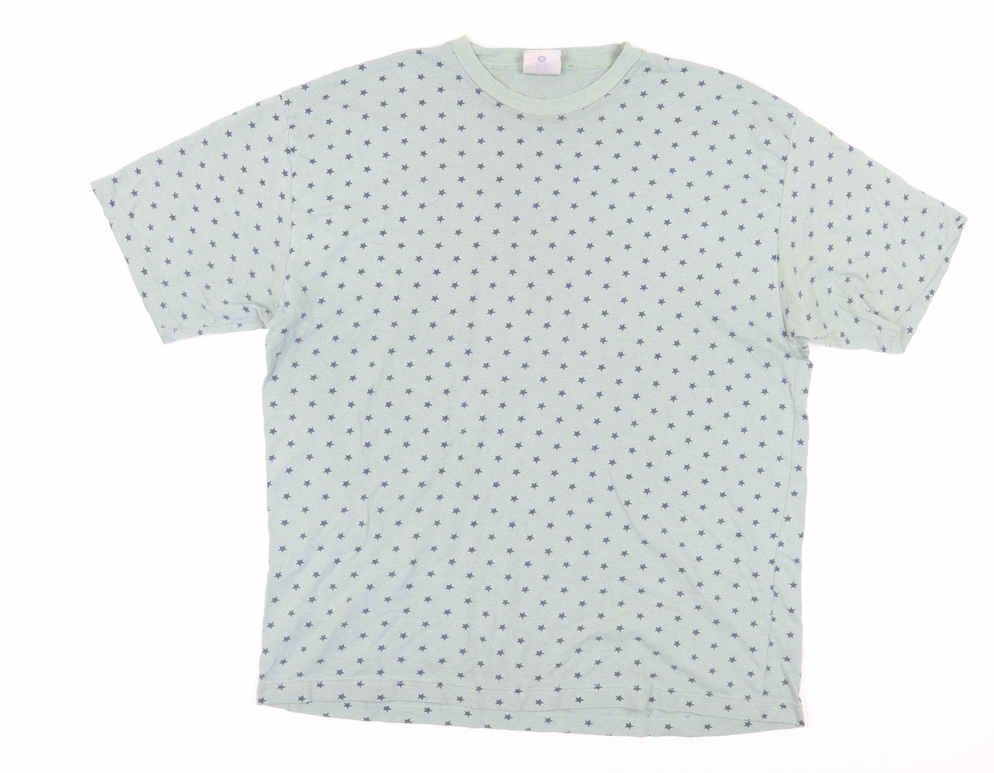 New Fast Men's Green Star Print T-Shirt XL