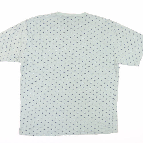 New Fast Men's Green Star Print T-Shirt XL