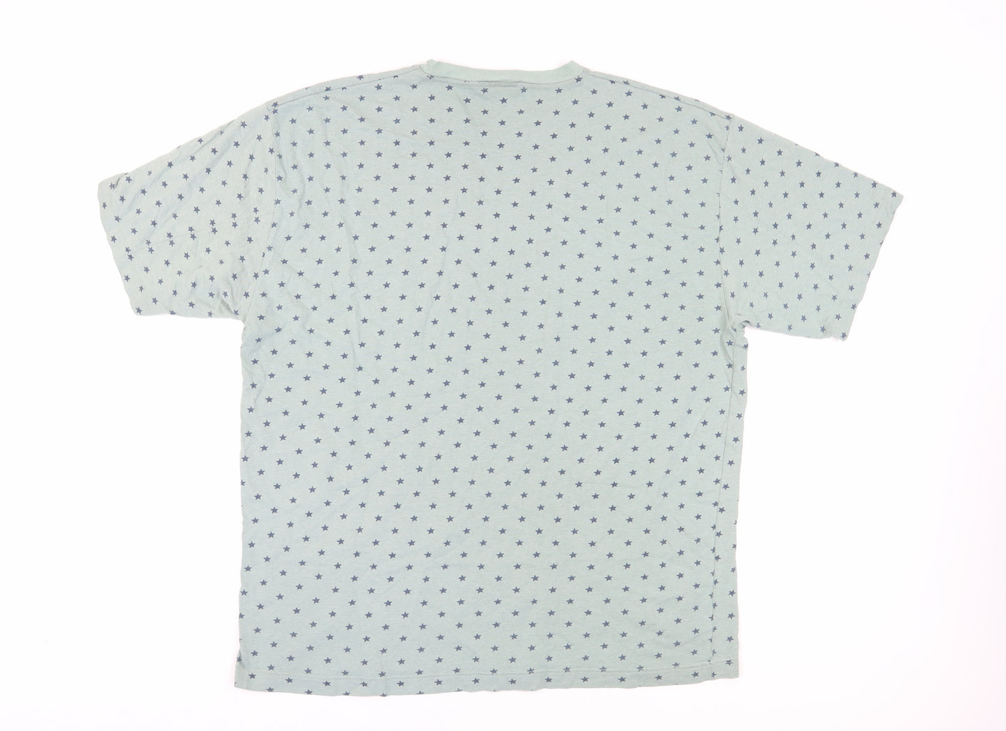 New Fast Men's Green Star Print T-Shirt XL