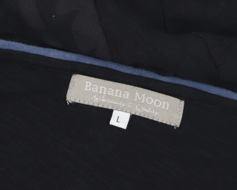 Banana Moon Women's Black Cotton Shift Dress L