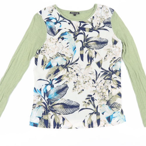 Warehouse Women's Floral Multicoloured Long Sleeve Top S