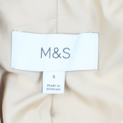 Marks and Spencer Women's Beige Blazer Jacket Size 8