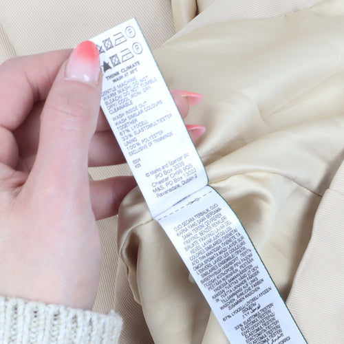 Marks and Spencer Women's Beige Blazer Jacket Size 8