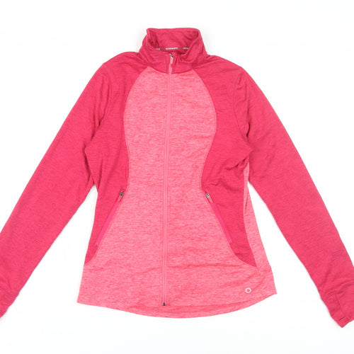 Marks and Spencer Women's Pink Full Zip Hoodie Size 10