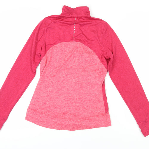 Marks and Spencer Women's Pink Full Zip Hoodie Size 10